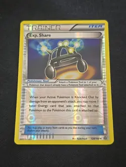 Exp. Share 128/160 XY - Primal Clash Reverse Holo Pokemon TCG Light Played - Image 1