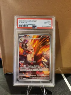 Blaziken Destined Rivals #192 Illustration Rare PSA 10 192/182 IR 2025 Pokemon - Image 1