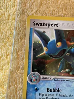 Swampert Holo Rare SWIRL 005/017 Pop Series 1 Pokemon TCG Vintage LP - Image 5