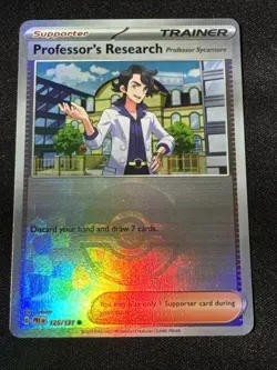 Professor's Research 125/131 Poke Ball Prismatic Evolutions -NM- Pokemon TCG - Image 1