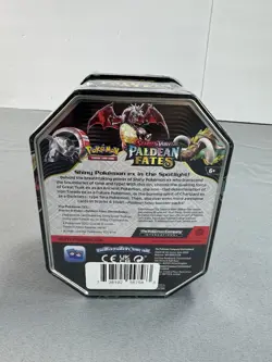Pokemon Paldean Fates Tin Great Tusk ex 4 Packs New Sealed English SEALED NEW - Image 4