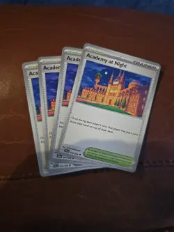 [4x Playset] Academy at Night (054/064) - SV: Shrouded Fable - Pokemon TCG - Image 1