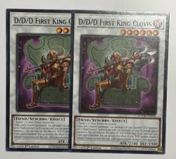 2X D/D/D Founder King Clovis DOOD-EN038 C Doom of Dimensions NM 1st Ed Yugioh - Image 1