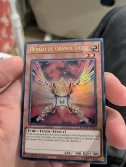 BLMM-EN103 Herald of Orange Light : Ultra Rare 1st Edition YuGiOh Card - Image 1