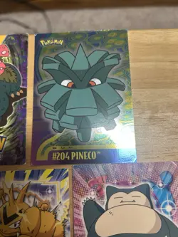 Pokemon Topps 19 Card Lot Holo Foil Professor Oak Pineco Moltres Entei Magby - Image 4