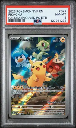 Pikachu - 027 (Pokemon Center Exclusive) 027 Sv: Scarlet & Violet Promo Cards... - Image 1