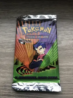 Gym Challenge Pokemon Card Game SEALED Koga Booster Pack - Image 1