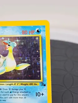 Pokemon Card Lapras Fossil Set 10/62 Holo 1999-2000 Holo Rare Great Condition - Image 4