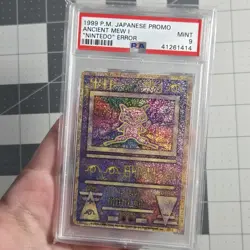 Ancient Mew I Japanese Nintedo Error PSA 9 Mint Pokemon Card Promo - Image 1