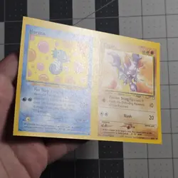 Pokemon Uncut Sheet NFC Miscut Error Horsea Gligar Neo Genesis Cards - Image 2