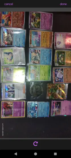 119 Card+Chip Pokemon Lot 2021-2023 Holo & Base Cards *NO RESERVE,Start @ 99¢* - Image 1