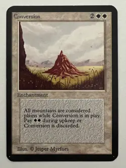 Magic the Gathering MTG Alpha Conversion LP+ (Beta Bob) - Image 1