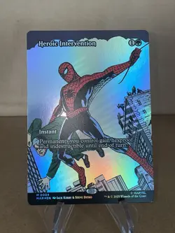 MTG Marvel's Spider-Man Heroic Intervention Borderless Foil Mythic #0034 - Image 1