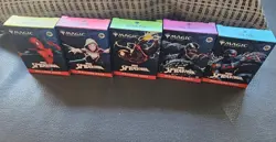 SDCC Magic The Gathering x Spider-Man Complete Welcome Deck Set of 5 w/Playmat - Image 2