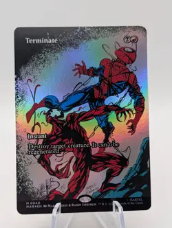 Magic the Gathering Spiderman | Terminate FOIL Borderless | Pack fresh NM - Image 1