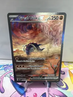 Great Tusk EX 246/198 - Special Illustration Rare - Pokemon Scarlet & Violet -NM - Image 1