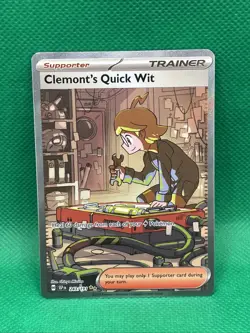 Clemonts Quick Wit 243/191 - Pokemon TCG Surging Sparks Special Illustration - Image 1