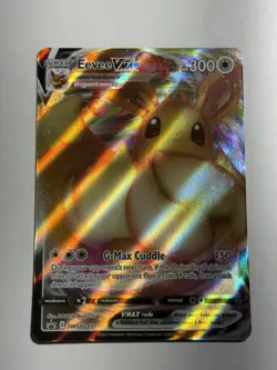 Eevee Vmax SWSH087 NM Full Art Promo Rare Pokemon Card Mint - Image 1
