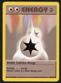 Pokemon Base Set 2 Double Colorless Energy 124/130 - Image 1