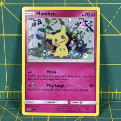 Mimikyu Promo SM163 Team Up Blister Pokemon Card Sun & Moon Holo - Image 1