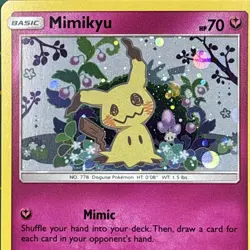 Mimikyu Promo SM163 Team Up Blister Pokemon Card Sun & Moon Holo - Image 2