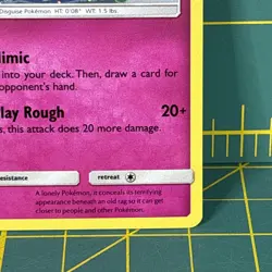 Mimikyu Promo SM163 Team Up Blister Pokemon Card Sun & Moon Holo - Image 5