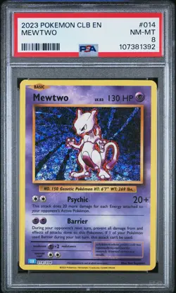 2023 POKEMON CLASSIC BLASTOISE & SUICUNE EX DECK #014 MEWTWO PSA 8 - Image 1