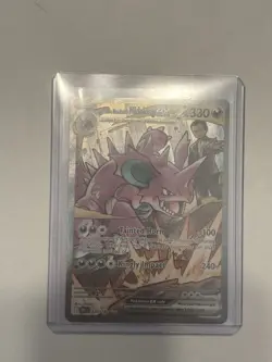 Pokemon Team Rockets Nidoking EX Sir 233/182 Destined Rivals - Image 1