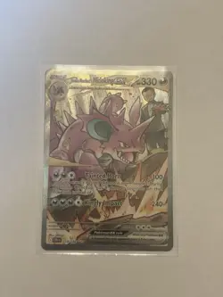 Pokemon Team Rockets Nidoking EX Sir 233/182 Destined Rivals - Image 3