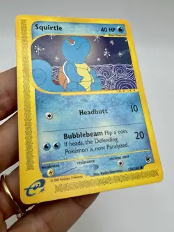 Pokemon TCG Squirtle Expedition 132/165 Regular Common 2002 LP - Image 3