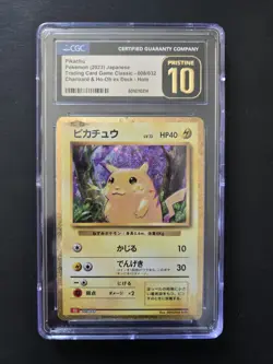 CGC Pristine 10 Pokemon Pikachu 008/032 Japanese Classic Collection 2023 Holo - Image 1