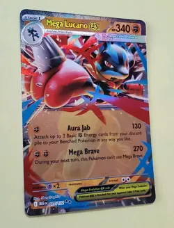 Mega Lucario EX 077/132 Double Rare Full Art Pokemon TCG Mega Evolution - Image 3
