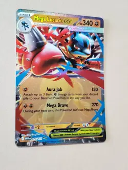 Mega Lucario EX 077/132 Double Rare Full Art Pokemon TCG Mega Evolution - Image 5