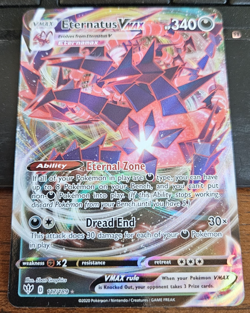 Pokemon TCG Eternatus Vmax Darkness Ablaze SWSH03 Full Art holo #117/189 NM - Image 3