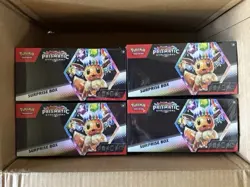 Pokemon TCG Scarlet & Violet Prismatic Evolutions Surprise Box Lot of 4 Sealed - Image 1