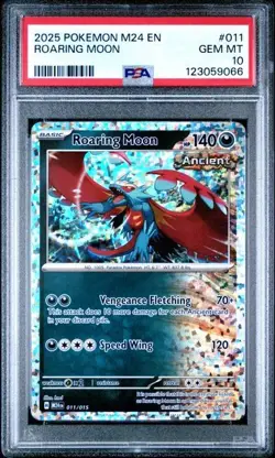 2025 POKEMON M24 EN-MCDONALD'S COLLECTION #011 ROARING MOON !POP 60! PSA GEM 10 - Image 1