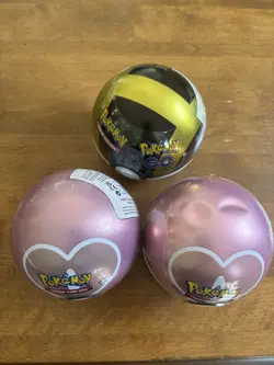 Lot Of 3 Pokemon TCG Pokeball Tins 2 Love Balls J21 And 1 A22 All Sealed - Image 2