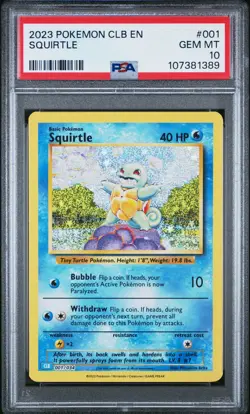 2023 POKEMON CLASSIC BLASTOISE & SUICUNE EX DECK #001 SQUIRTLE PSA 10 - Image 1