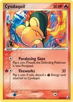 Cyndaquil (#54/115) EX - Unseen Forces LP Pokemon - Image 1