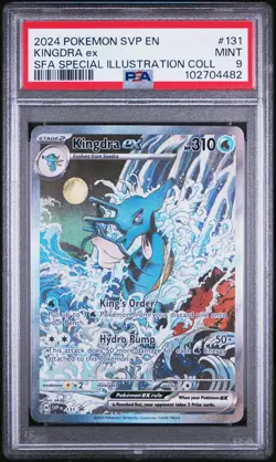 2024 POKEMON SVP EN-SV BLACK STAR PROMO #131 KINGDRA EX PSA 9 - Image 1