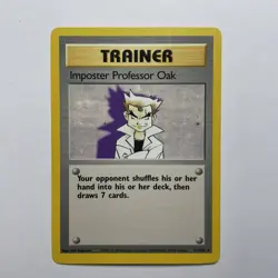 Pokemon TCG Imposter Professor Oak Base Set 73/102 Regular Unlimited Rare - Image 1