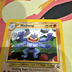 Pokemon 2000 Machamp Black Star Promo 43 - New - NM/MT (Never Played) - Image 3