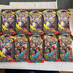 Pokemon Mega Evolution Sleeved Booster Packs Lot Of 10 Mint In Hand - Image 1