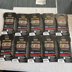 Pokemon Mega Evolution Sleeved Booster Packs Lot Of 10 Mint In Hand - Image 2