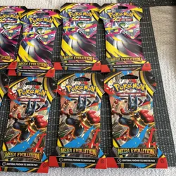 Pokemon Mega Evolution Sleeved Booster Packs Lot Of 10 Mint In Hand - Image 5