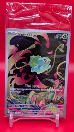 2025 Pokemon Mega Evolutions Bulbasaur 133/132 Stamped Promo Sealed IR (B) - Image 1