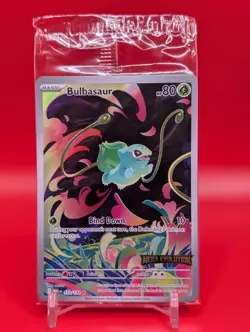 2025 Pokemon Mega Evolutions Bulbasaur 133/132 Stamped Promo Sealed IR (C) - Image 1