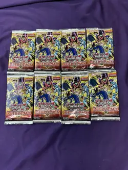Yugioh RETRO PACK Booster Pack LOT OF 8 PACKS New Factory Sealed 2024 Yu-Gi-Oh - Image 1