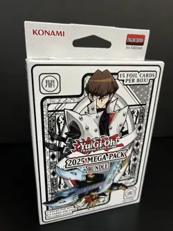 Yugioh 2025 Mega-Pack Bundle Tuck Box 3-Packs Sealed 15 FOIL PER BOX - Image 1
