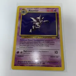 Haunter 21/62 Fossil Set - Non-Holo Rare Pokemon Card Never Played - Image 1